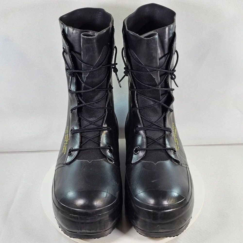 Bata Mickey Mouse Boots Mens 9R Black Rubber Extreme Cold Weather Military Vapor